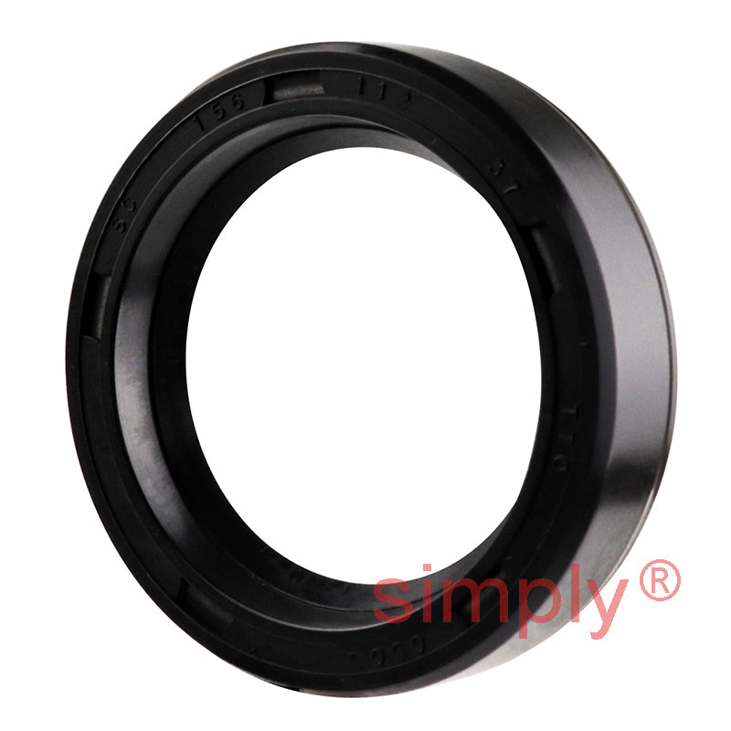 1.12x1.56x0.37 inch Nitrile Rubber Single Lip Rotary Shaft Oil Seal with Garter Spring R21 / SC