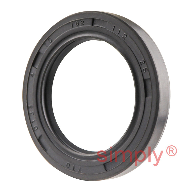 1.12x1.62x0.25 inch Nitrile Rubber Double Lip Rotary Shaft Oil Seal with Garter Spring R23 / TC Style