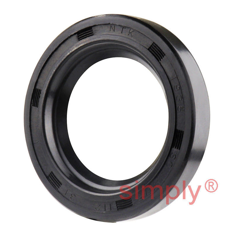 1.12x1.75x0.31 inch Nitrile Rubber Single Lip Rotary Shaft Oil Seal with Garter Spring R21 / SC