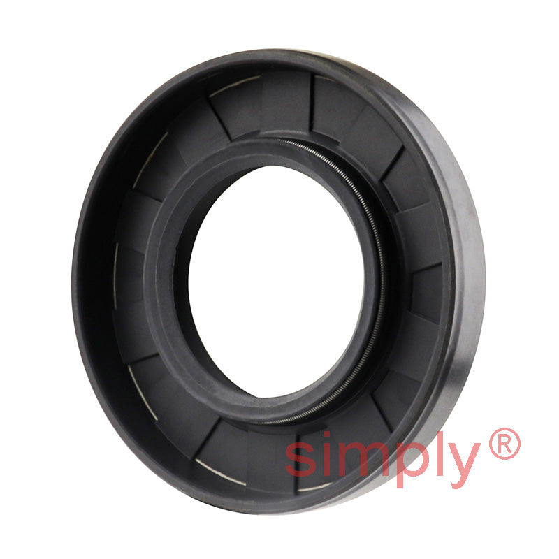 1.12x2.12x0.31 inch Nitrile Rubber Double Lip Rotary Shaft Oil Seal with Garter Spring R23 / TC Style