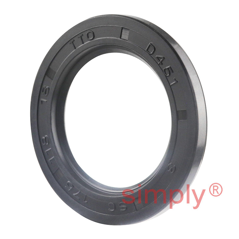 1.18x1.75x0.18 inch Nitrile Rubber Single Lip Rotary Shaft Oil Seal R21 / SC