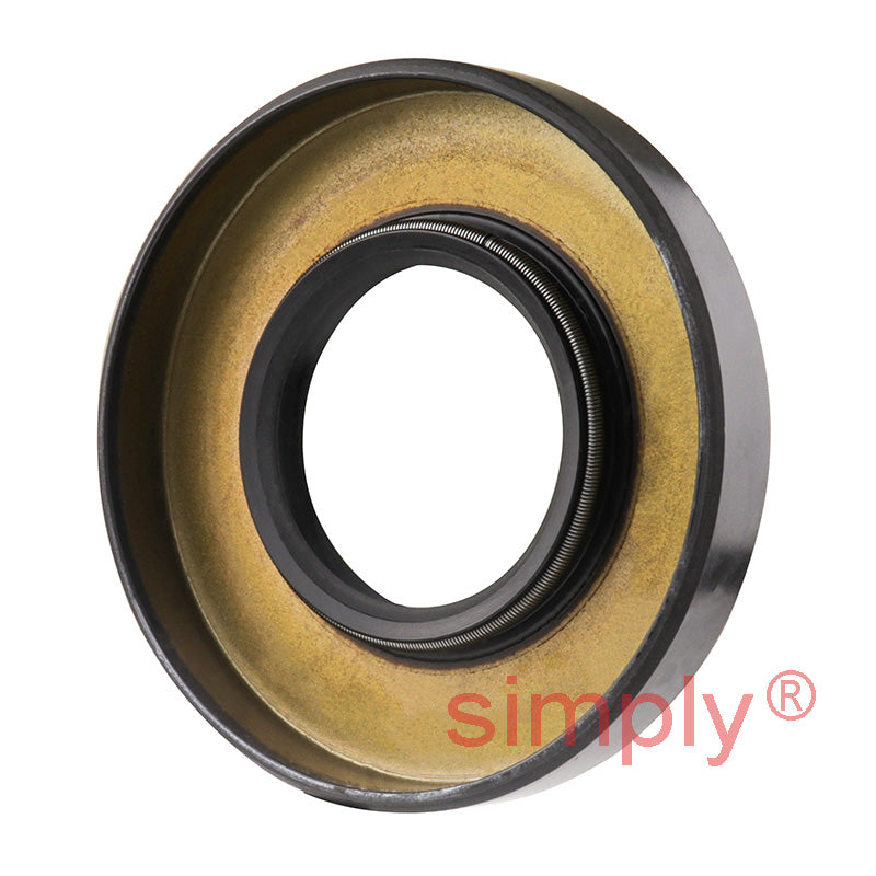 1.18x2.43x0.37 inch Nitrile Rubber Double Lip Rotary Shaft Oil Seal with Garter Spring R23 / TC Style