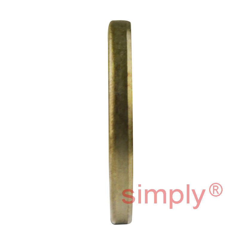 1.25x1.75x0.18 inch Metal Cased Nitrile Rubber Rotary Shaft Oil Seal Springless Design VB Style
