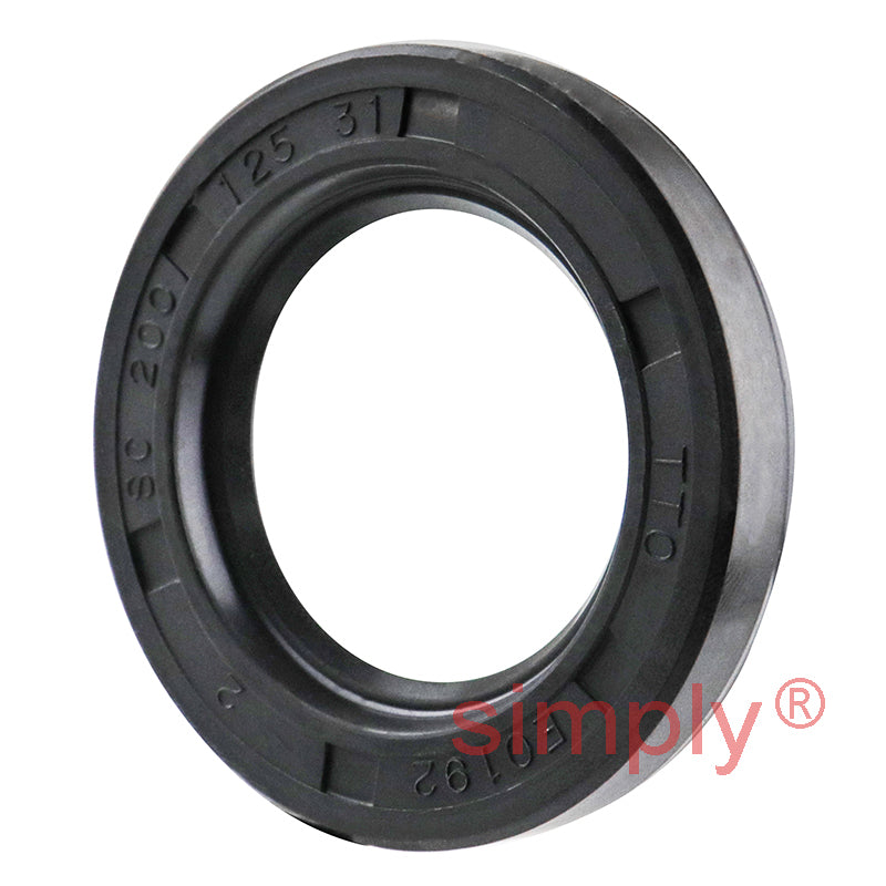 1.25x2x0.31 inch Nitrile Rubber Single Lip Rotary Shaft Oil Seal with Garter Spring R21 / SC Style