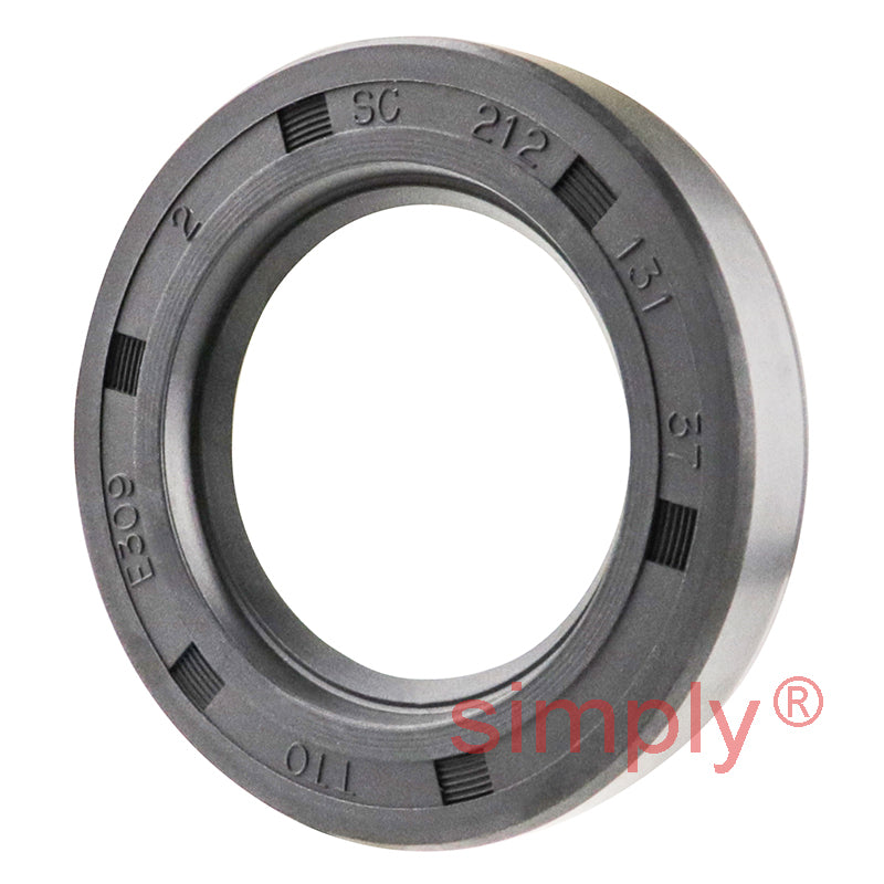 1.31x2.12x0.37 inch Nitrile Rubber Single Lip Rotary Shaft Oil Seal with Garter Spring R21 / SC