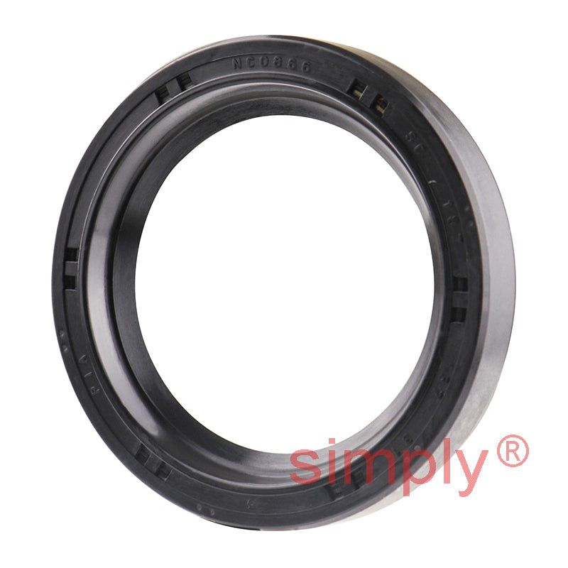 1.37x1.87x0.31 inch Nitrile Rubber Single Lip Rotary Shaft Oil Seal with Garter Spring R21 / SC