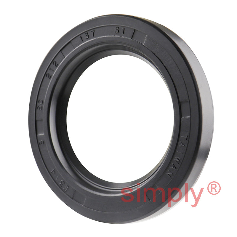 1.37x2.12x0.31 inch Nitrile Rubber Single Lip Rotary Shaft Oil Seal with Garter Spring R21 / SC