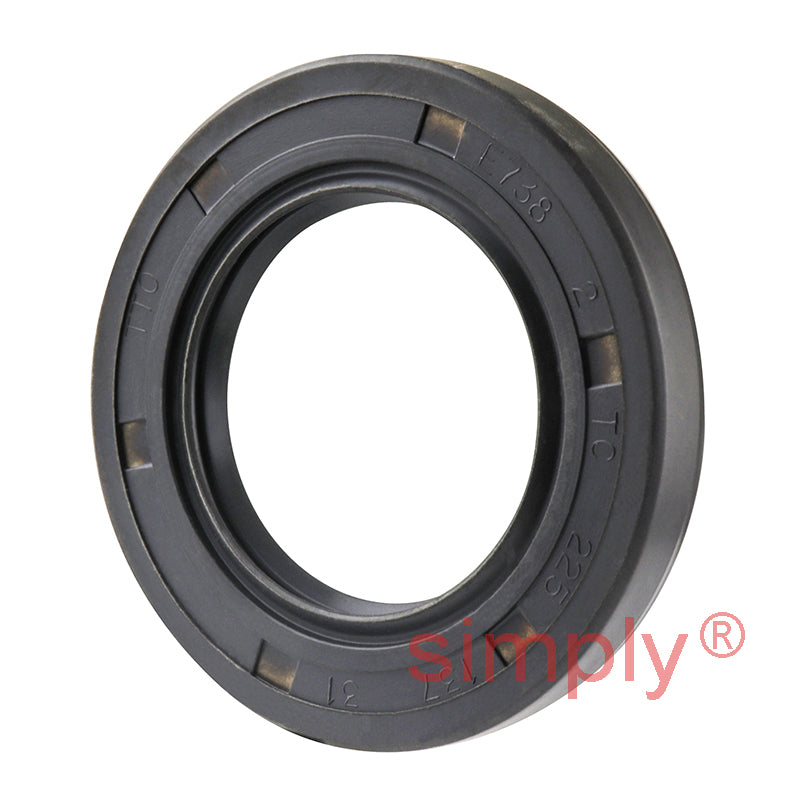 1.37x2.25x0.31 inch Nitrile Rubber Double Lip Rotary Shaft Oil Seal with Garter Spring R23 / TC Style