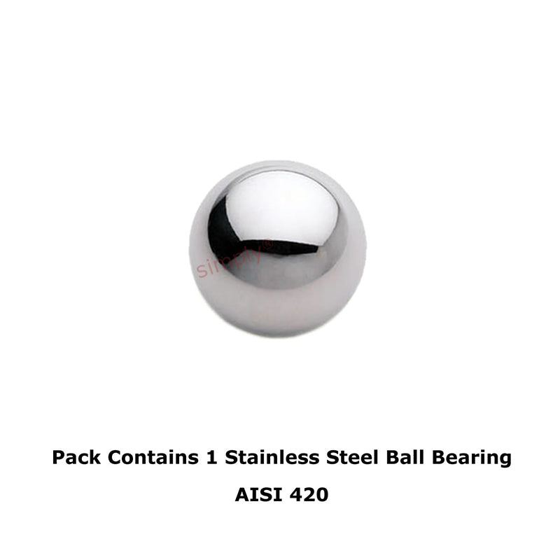 12mm Diameter Grade 100 Hardened AISI 420 Stainless Steel Ball Bearing