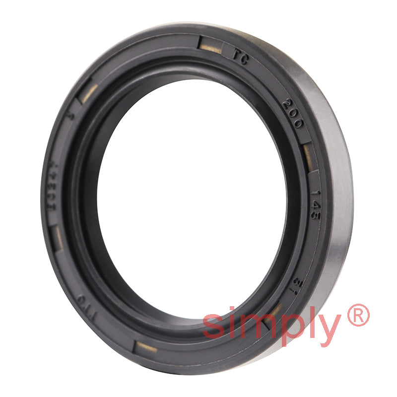 1.43x2x0.31 inch Nitrile Rubber Double Lip Rotary Shaft Oil Seal with Garter Spring R23 / TC Style