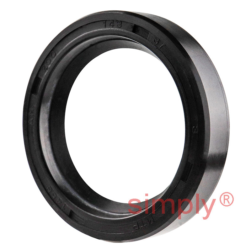 1.43x2x0.37 inch Nitrile Rubber Single Lip Rotary Shaft Oil Seal with Garter Spring R21 / SC Style