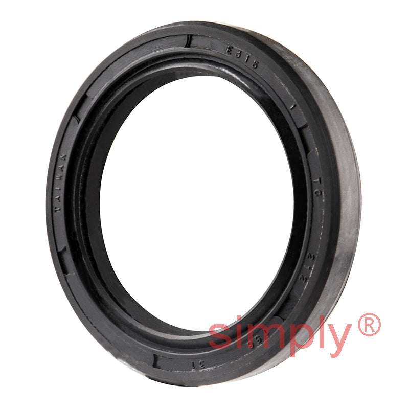 1.56x2.12x0.31 inch Nitrile Rubber Double Lip Rotary Shaft Oil Seal with Garter Spring R23 / TC Style