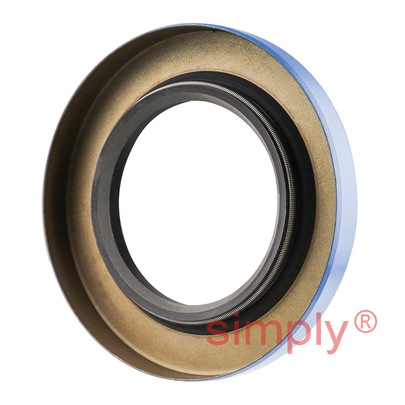 1.56x2.62x0.31 inch Nitrile Rubber Double Lip Rotary Shaft Oil Seal with Garter Spring R23 / TC Style