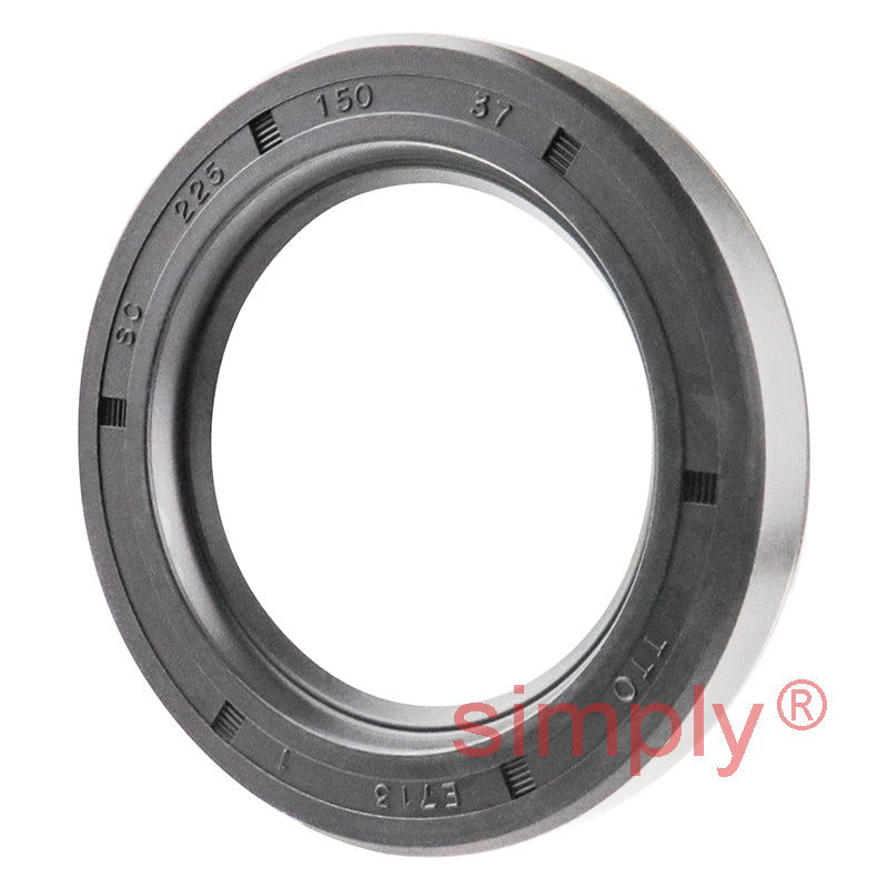 1.5x2.25x0.37 inch Nitrile Rubber Single Lip Rotary Shaft Oil Seal with Garter Spring R21 / SC