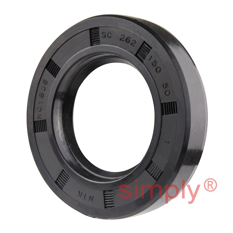1.5x2.625x0.5 inch Nitrile Rubber Single Lip Rotary Shaft Oil Seal with Garter Spring R21 / SC Style