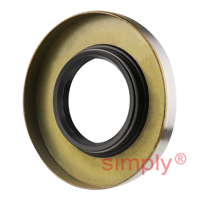 1.5x3x0.37 inch Metal Cased Nitrile Rubber Rotary Shaft Oil Seal with Garter Spring and Wiper Lip