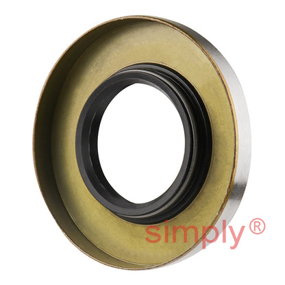 1.5x3x0.37 inch Metal Cased Nitrile Rubber Rotary Shaft Oil Seal with Garter Spring and Wiper Lip