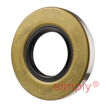 1.5x3x0.37 inch Metal Cased Nitrile Rubber Rotary Shaft Oil Seal with Garter Spring and Wiper Lip