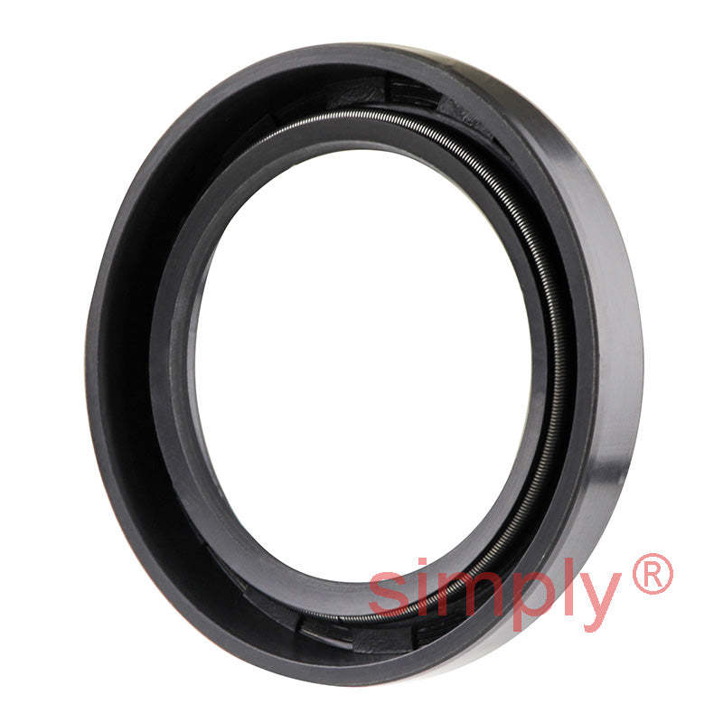 1.62x2.25x0.37 inch Nitrile Rubber Single Lip Rotary Shaft Oil Seal with Garter Spring R21 / SC
