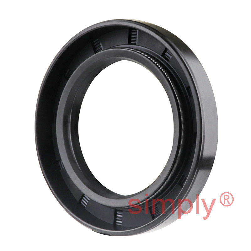 1.62x2.5x0.37 inch Nitrile Rubber Double Lip Rotary Shaft Oil Seal with Garter Spring R23 / TC Style