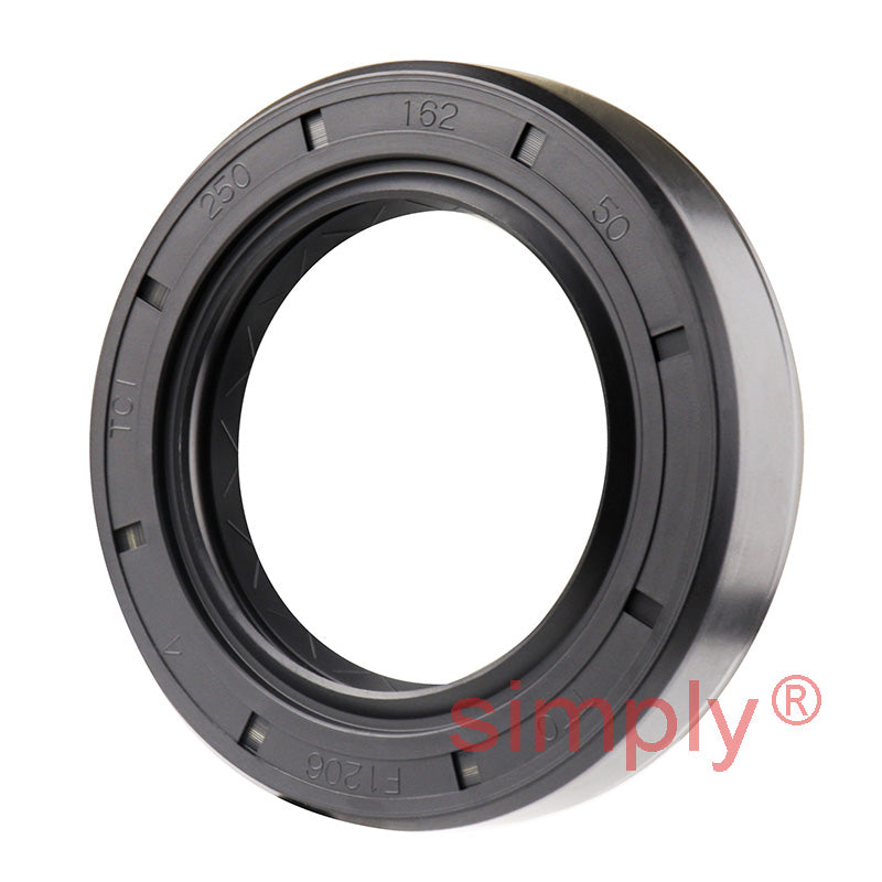 1.62x2.5x0.5 inch Nitrile Rubber Double Lip Rotary Shaft Oil Seal with Garter Spring R23 / TC Style