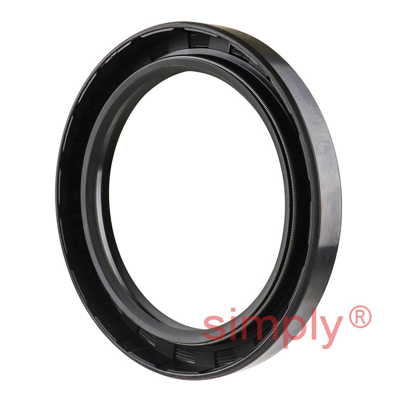 1.75x3.18x0.37 inch Nitrile Rubber Double Lip Rotary Shaft Oil Seal with Garter Spring R23 / TC Style