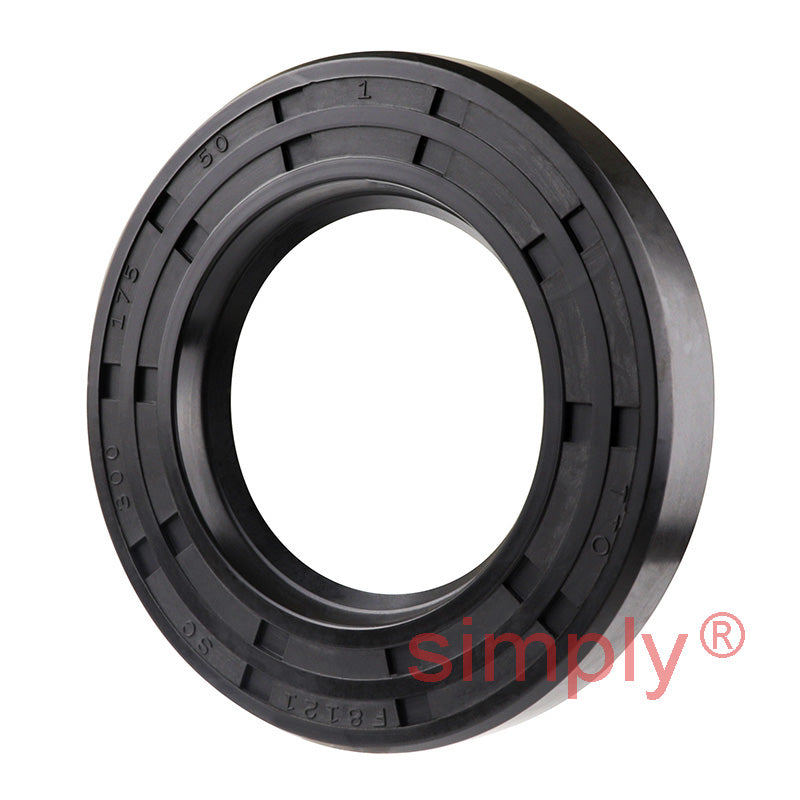 1.75x3x0.5 inch Nitrile Rubber Single Lip Rotary Shaft Oil Seal with Garter Spring R21 / SC