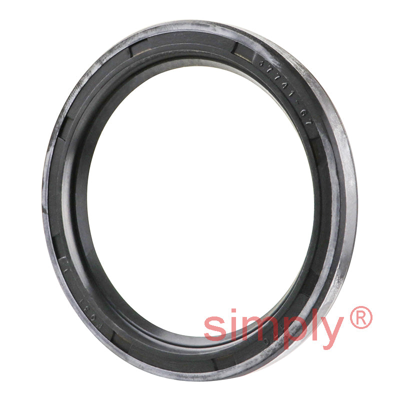 1.87x2.39x0.25 inch Nitrile Rubber Single Lip Rotary Shaft Oil Seal with Garter Spring R21 / SC