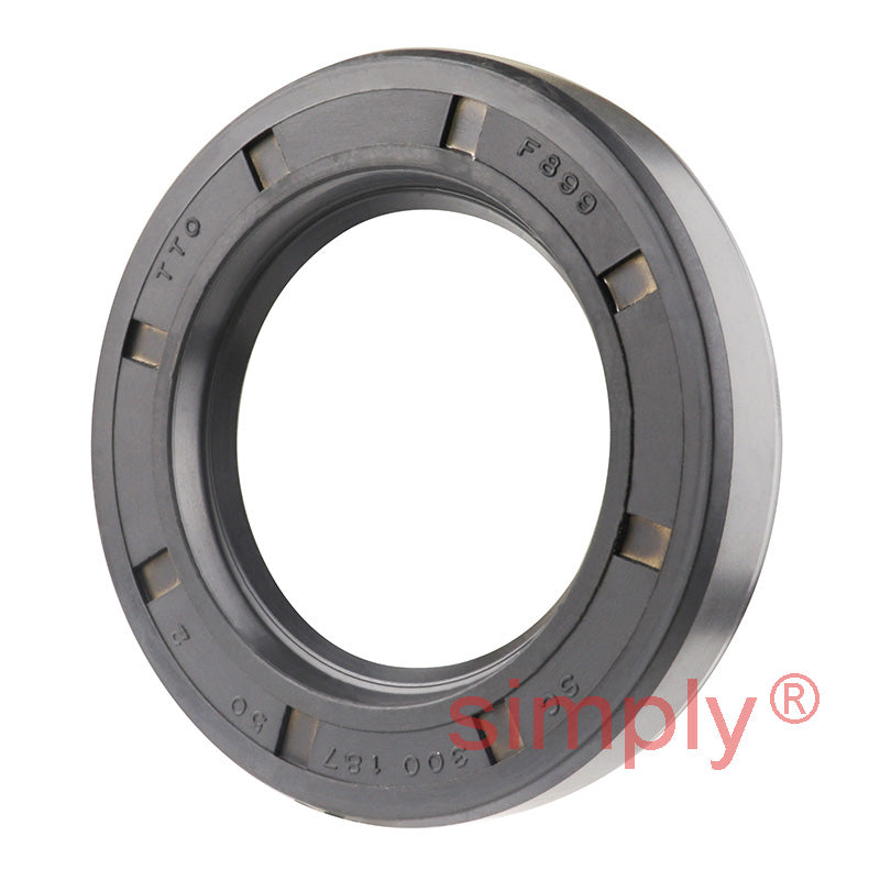 1.87x3x0.5 inch Nitrile Rubber Single Lip Rotary Shaft Oil Seal with Garter Spring R21 / SC