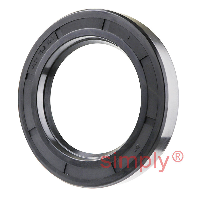 1.937x3x0.5 inch Nitrile Rubber Single Lip Rotary Shaft Oil Seal with Garter Spring R21 / SC Style