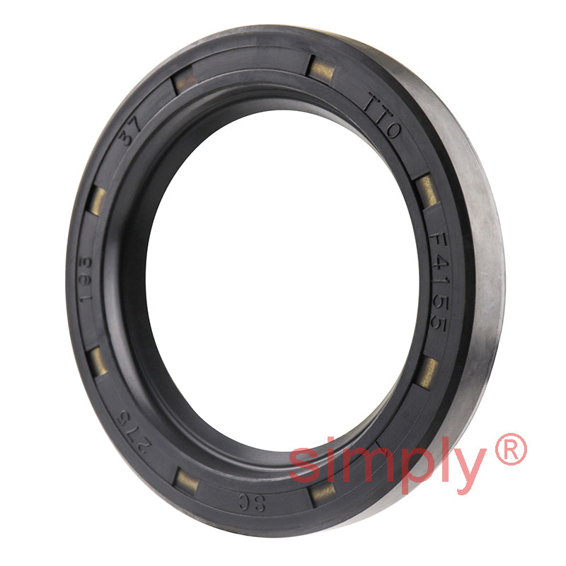 1.93x2.75x0.37 inch Nitrile Rubber Single Lip Rotary Shaft Oil Seal with Garter Spring R21 / SC