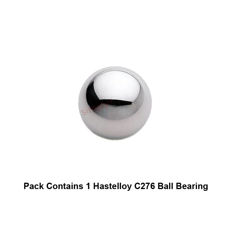 20mm Diameter Hastelloy C276 Ball - Allow 1-2 Days