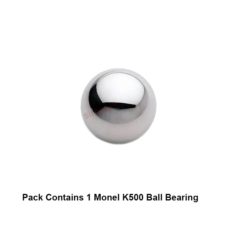 8mm Diameter Monel K500 Ball - Allow 1-2 Days