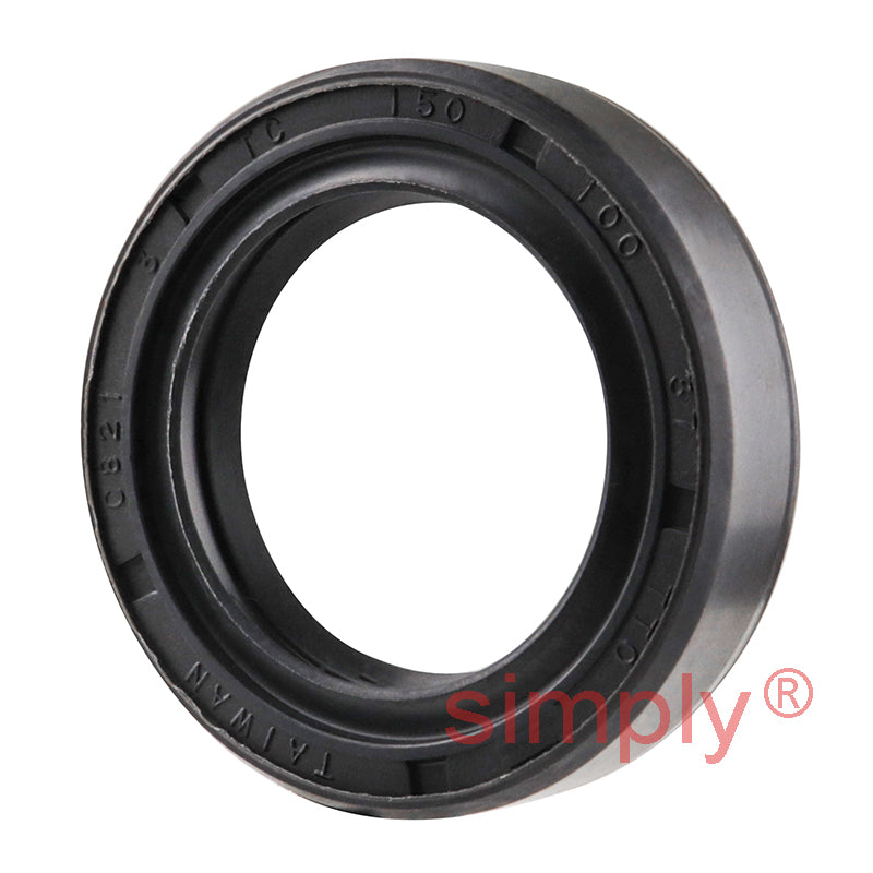 1x1.5x0.37 inch Nitrile Rubber Double Lip Rotary Shaft Oil Seal with Garter Spring R23 / TC Style