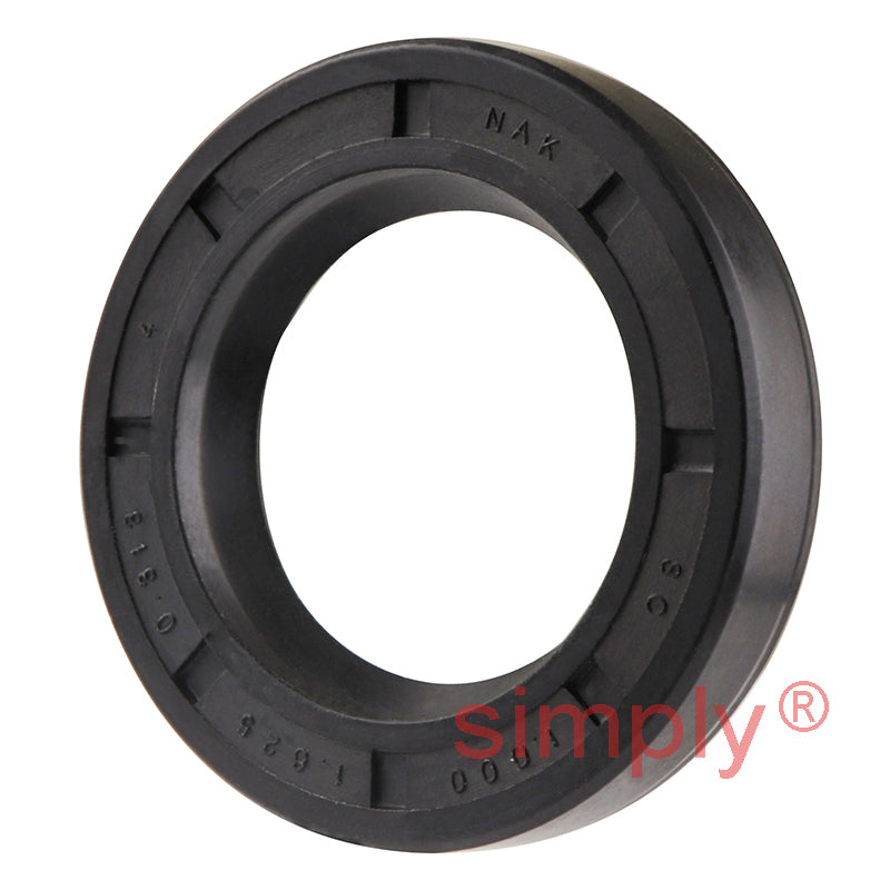 1x1.62x0.31 inch Nitrile Rubber Single Lip Rotary Shaft Oil Seal with Garter Spring R21 / SC