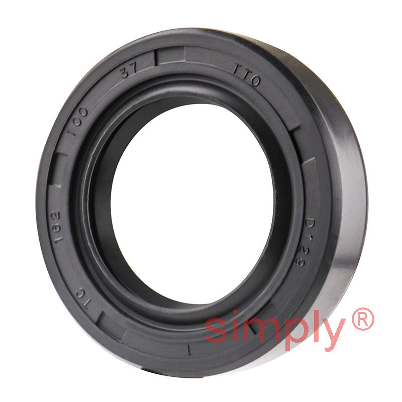 1x1.62x0.37 inch Nitrile Rubber Double Lip Rotary Shaft Oil Seal with Garter Spring R23 / TC Style