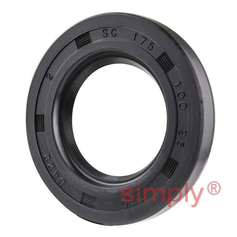 1x1.75x0.25 inch Nitrile Rubber Single Lip Rotary Shaft Oil Seal with Garter Spring R21 / SC