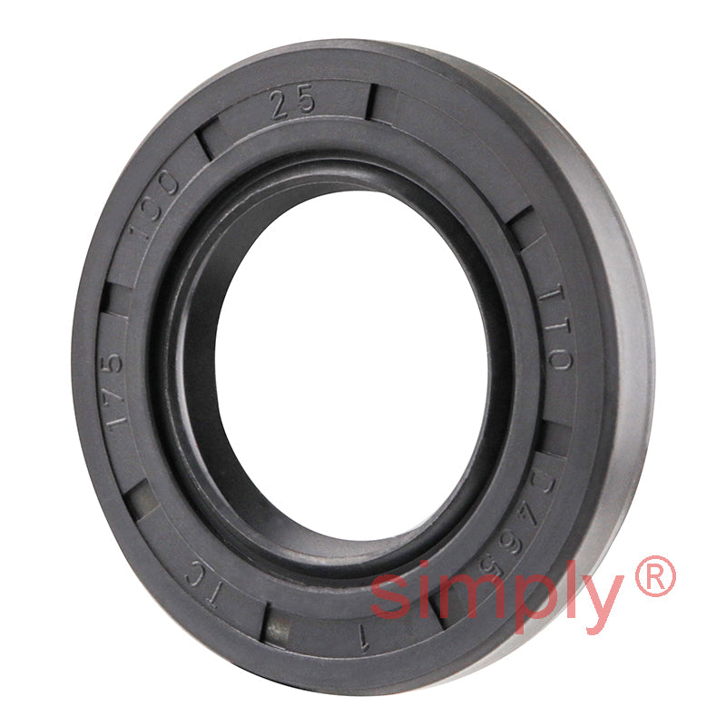 1x1.75x0.25 inch Nitrile Rubber Double Lip Rotary Shaft Oil Seal with Garter Spring R23 / TC Style