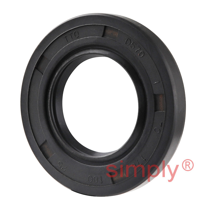 1x1.78x0.25 inch Nitrile Rubber Double Lip Rotary Shaft Oil Seal with Garter Spring R23 / TC Style