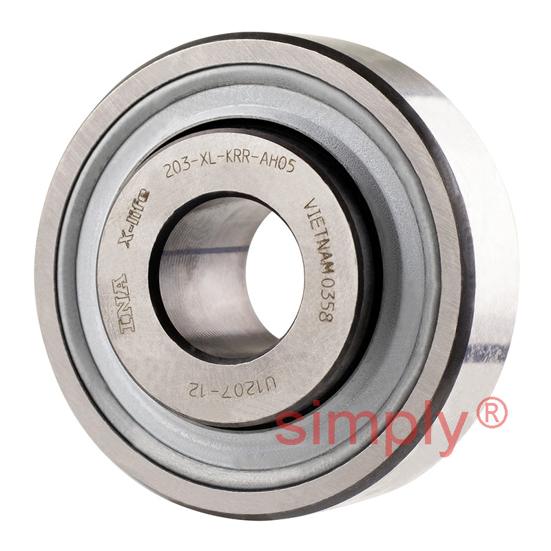 INA 203KRRAH05 Metric Parallel Outer Deep Groove Ball Bearing with R Seals 13x40x18.3mm
