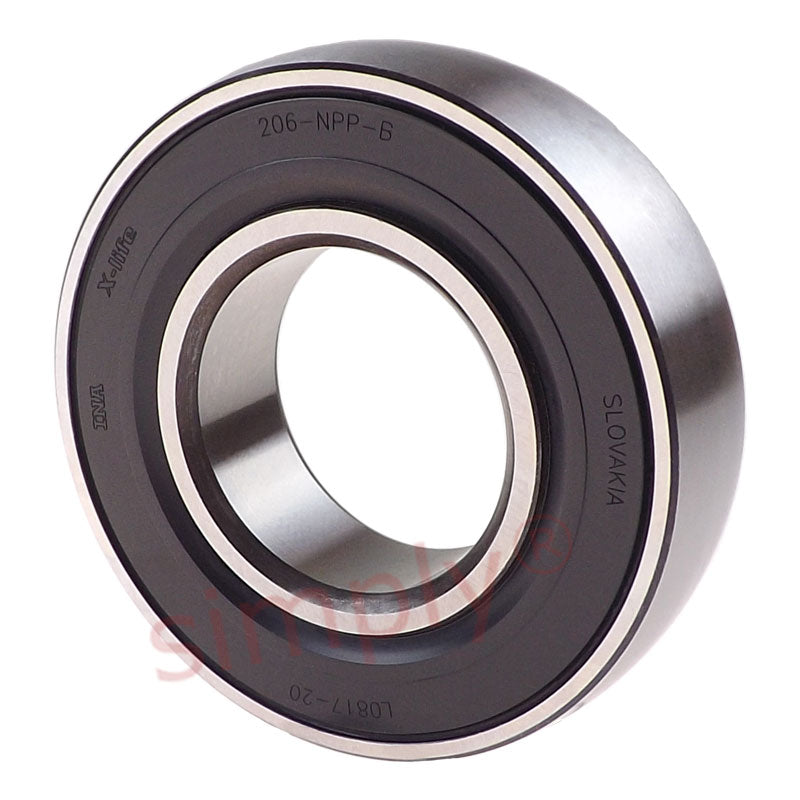 INA 206XLNPPB Metric Spherical Outer Deep Groove Ball Bearing with R Seals 30x62x16mm