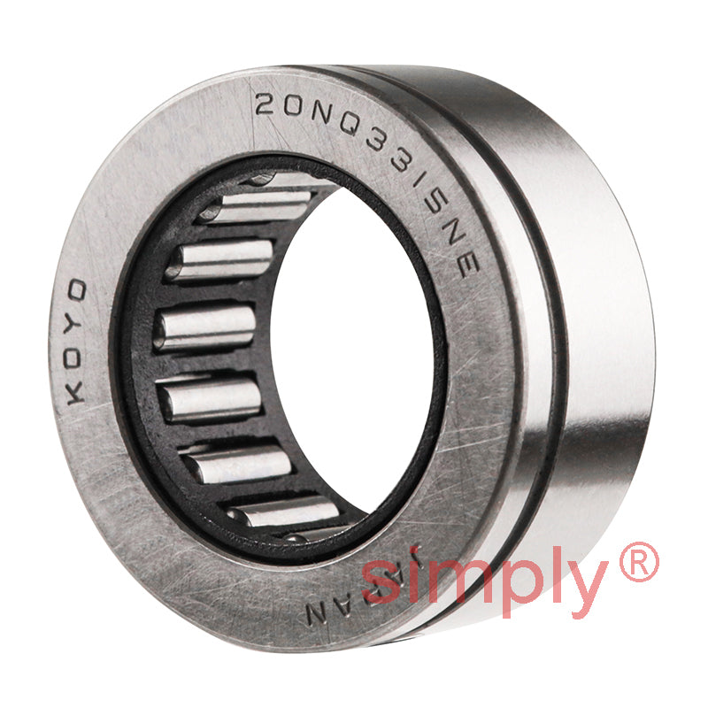Koyo 20NQ3315NE Machined Type Metric Needle Roller Bearing Without Inner Ring 20x33x15mm