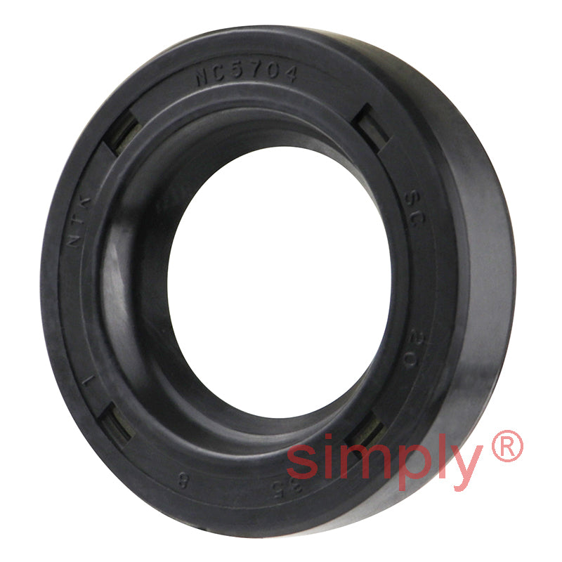 20x35x8mm Nitrile Rubber Single Lip Rotary Shaft Oil Seal with Garter Spring SC / R21