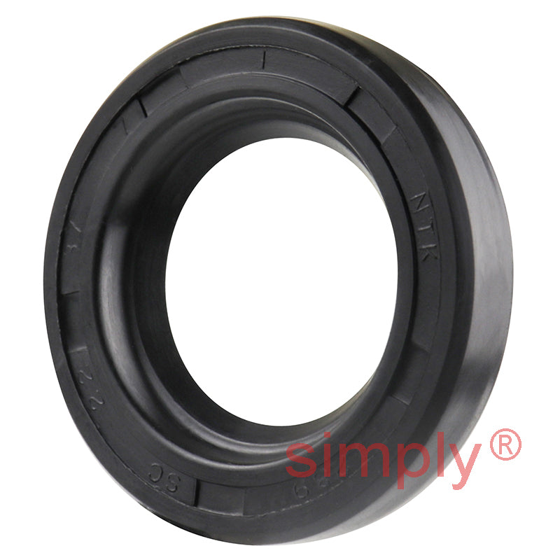 22x37x7mm Nitrile Rubber Single Lip Rotary Shaft Oil Seal with Garter Spring SC / R21