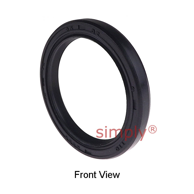 25x32x4mm Nitrile Rubber Double Lip Rotary Shaft Oil Seal with Garter Spring TC / R23