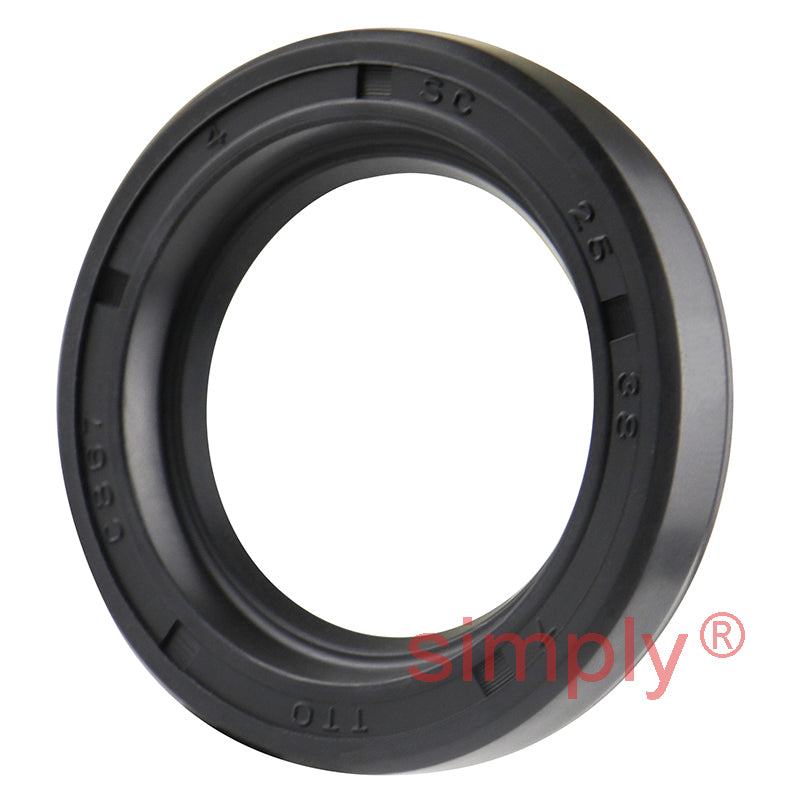 25x38x7mm Nitrile Rubber Single Lip Rotary Shaft Oil Seal with Garter Spring SC / R21