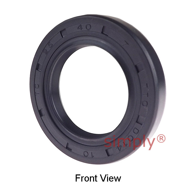 25x40x7mm Nitrile Rubber Double Lip Rotary Shaft Oil Seal with Garter Spring TC / R23