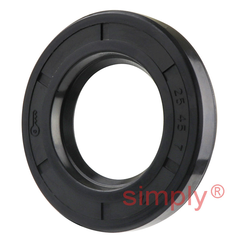 25x45x7mm Nitrile Rubber Single Lip Rotary Shaft Oil Seal with Garter Spring SC / R21