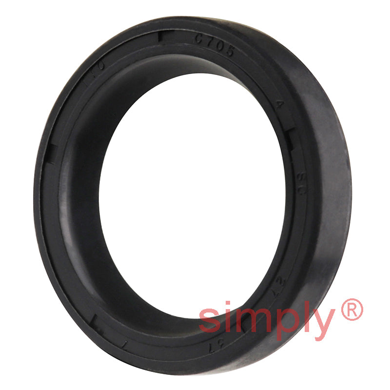 27x37x7mm Nitrile Rubber Single Lip Rotary Shaft Oil Seal with Garter Spring SC / R21