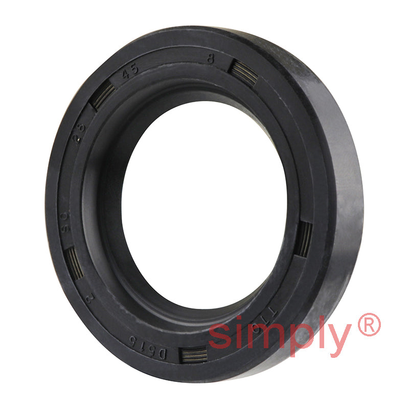 28x45x8mm Nitrile Rubber Single Lip Rotary Shaft Oil Seal with Garter Spring SC / R21